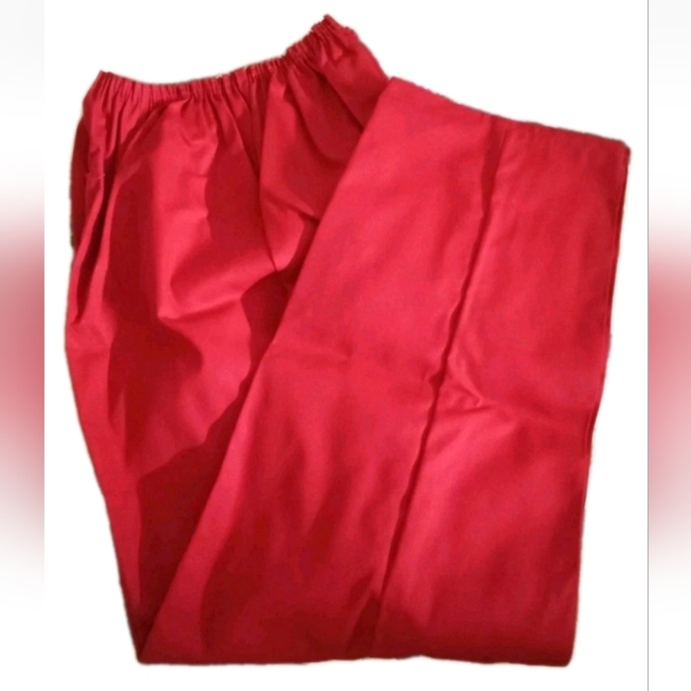 New (L) Hospital Factory Inmate Prison Convict Scrubs Uniform PANTS. Red. Unisex